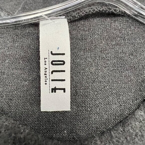 Jolie Women's Long Sleeve Tie Front Top Gray Size Small - Picture 10 of 11